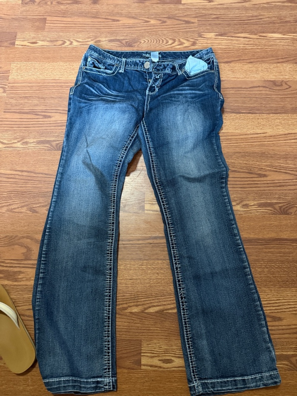 Maurices Women's Dark Blue Flare Jeans